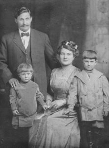 The Gasperiks in 1910 with sons Frank and Joe